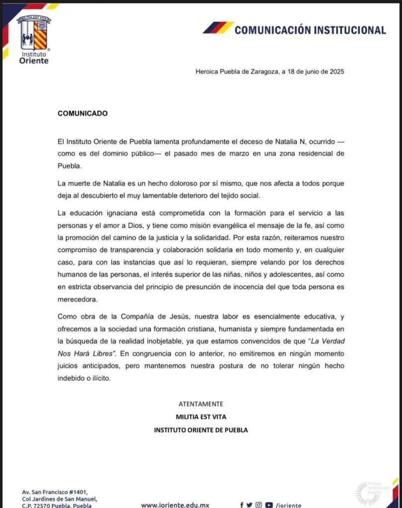 Menor de 12 años es vinculado a proceso por el homicidio de Natalia Andrade en Lomas de Angelópolis 2 34965780 c730 4e4b 8d45 f739bb92d947