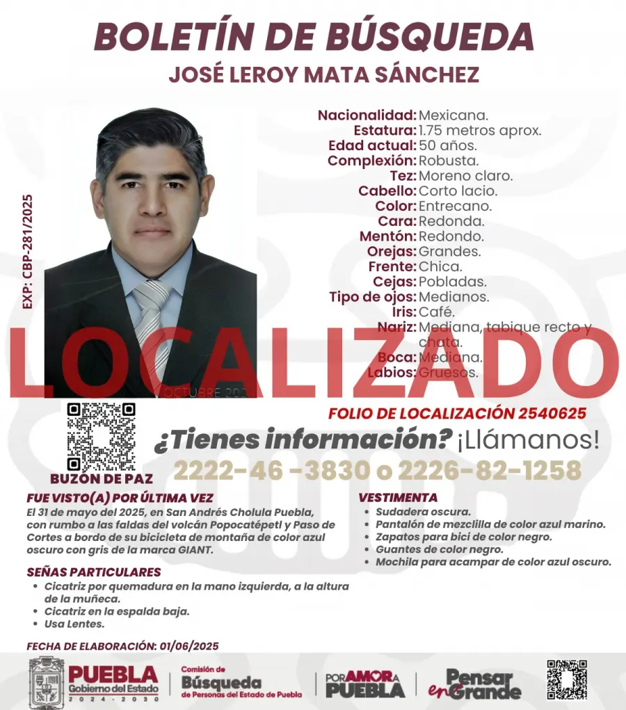 Localizan con vida al ciclista José Leroy tras varios días desaparecido en la zona Izta-Popo 1 644d804319da53eb3c5bd946a19f8b85 XL