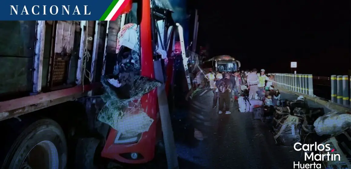 Accidente de autobús ADO que salió de Puebla deja 2 muertos y 20 heridos