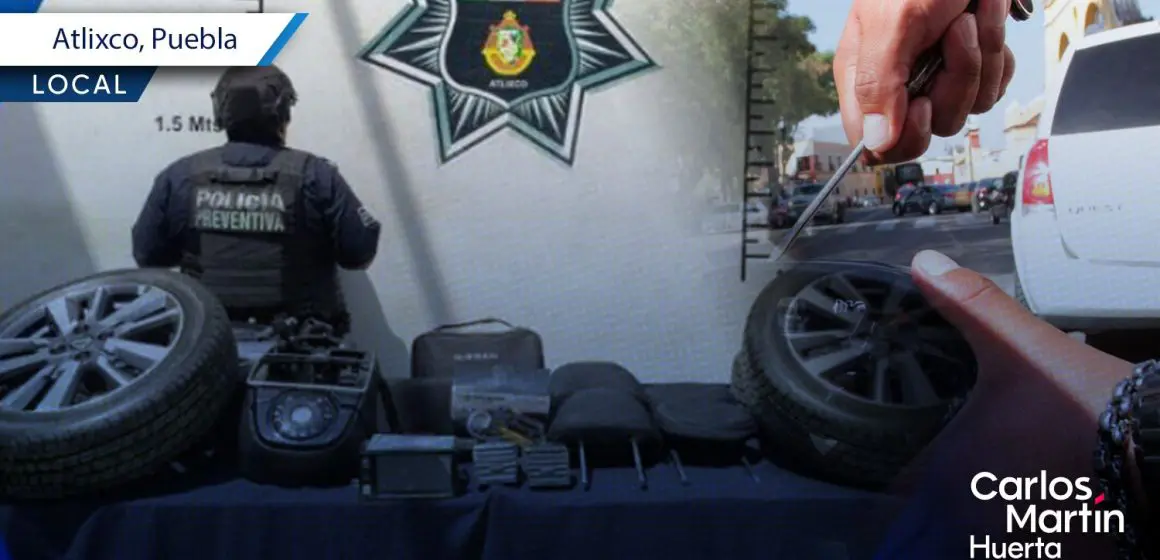 Policía de Atlixco frustra robo de autopartes mediante monitoreo