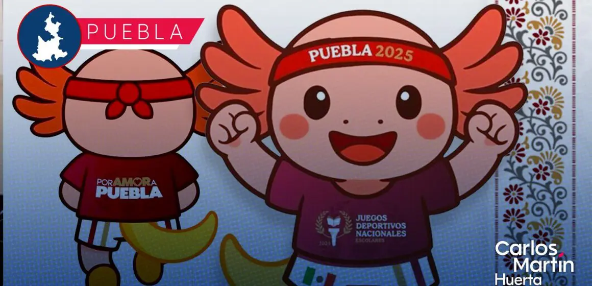 Axolín: Mascota oficial de los Juegos Deportivos Nacionales Escolares 2025