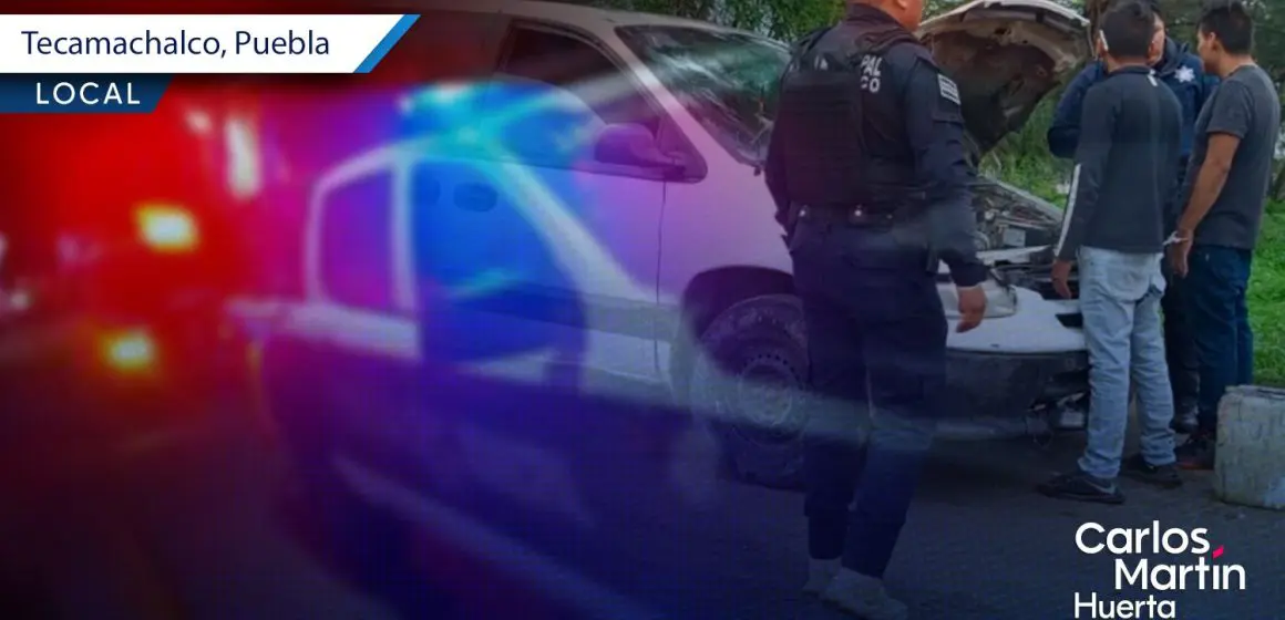 Borrachos intentan robar camioneta repartidora de Marinela en Tecamachalco; fueron detenidos