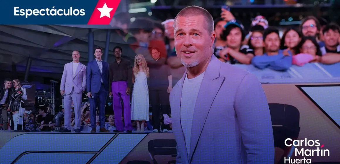 Brad Pitt visita México para presentar su nueva película sobre la Fórmula 1