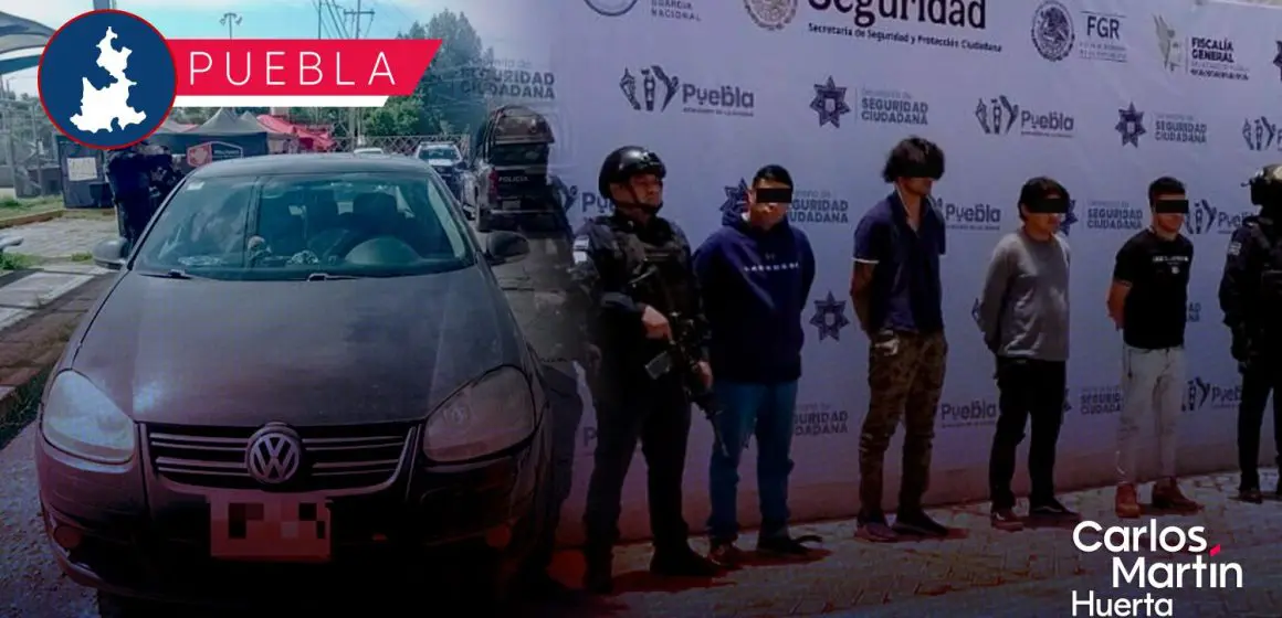 Caen 4 sujetos del Edomex por robo de tractocamión en la México-Puebla