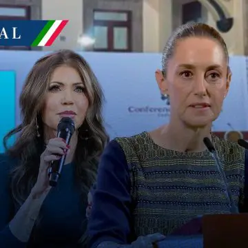 Sheinbaum responde a Noem; “es falso, un malentendido”