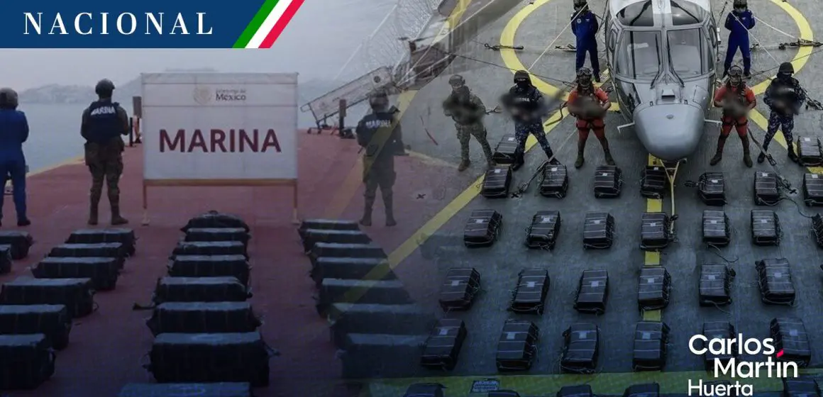 SEMAR asegura más de una tonelada de cocaína en Guerrero
