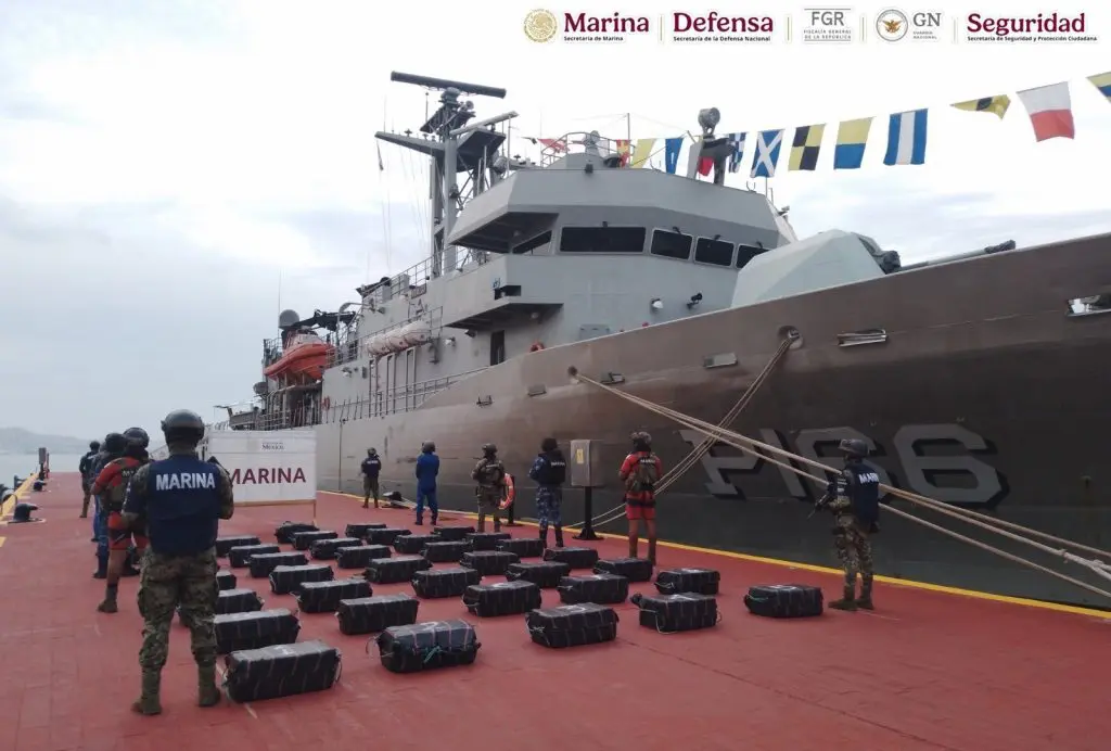 SEMAR asegura más de una tonelada de cocaína en Guerrero 1 Decomiso droga costas Guerrero