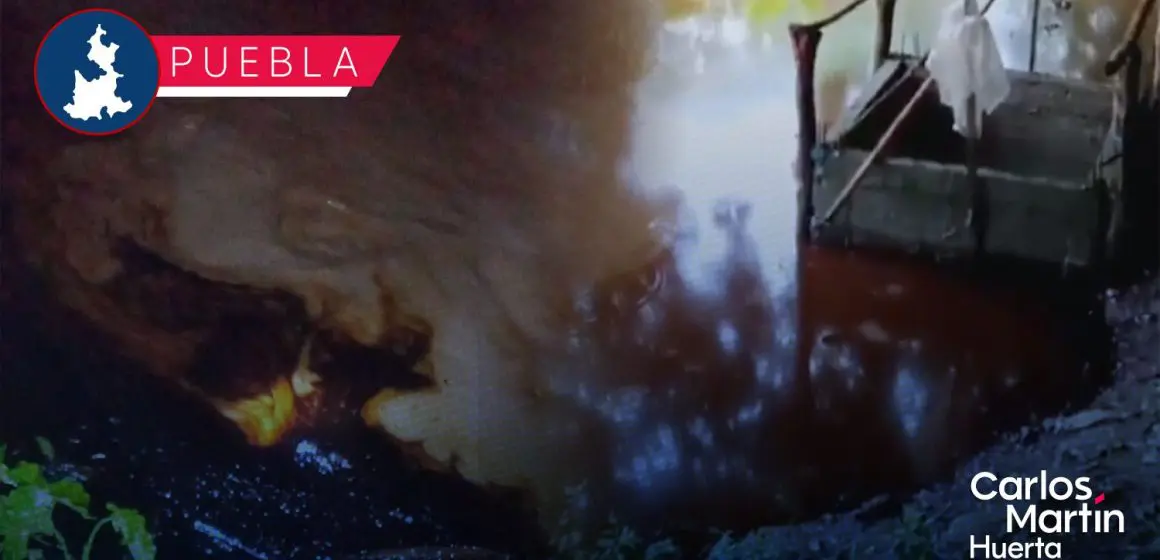 Derrame de hidrocarburo contamina río San Marcos en Puebla