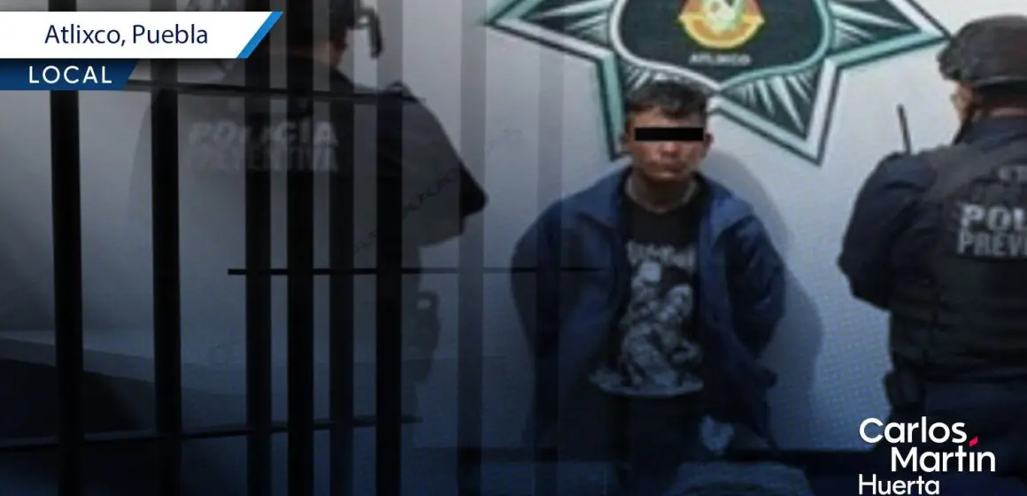Detienen a joven en Atlixco por posesión de drogas durante operativo
