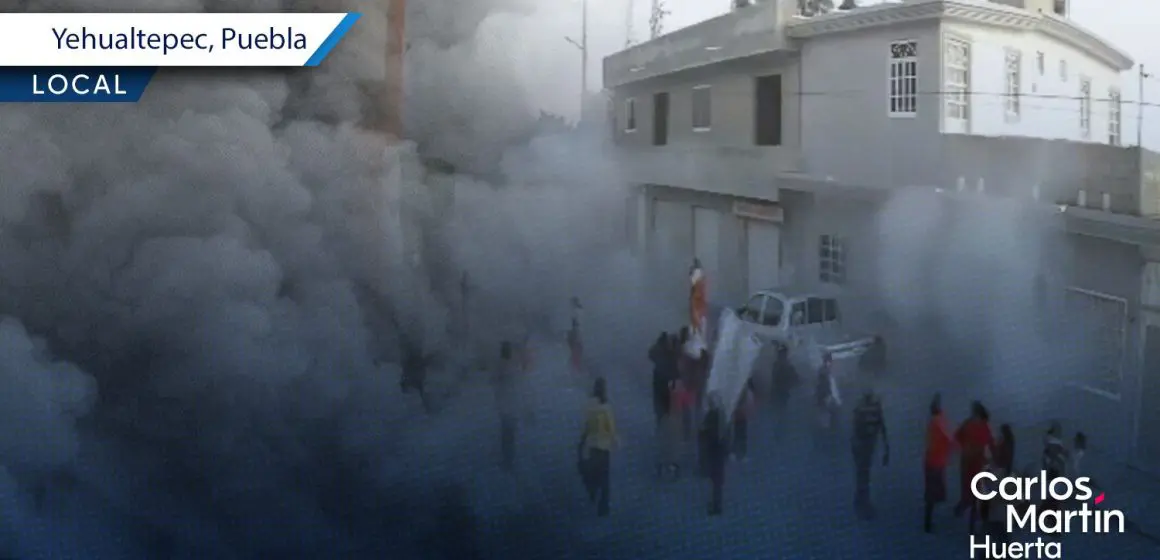 Dos menores resultan heridos tras explosión de pirotecnia en Yehualtepec