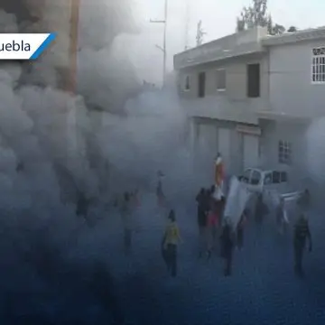 Dos menores resultan heridos tras explosión de pirotecnia en Yehualtepec