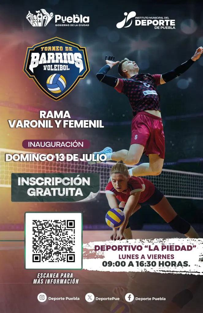 Impulsan el Torneo de Barrios de Voleibol 2025 en Puebla 1 Impulsan el Torneo de Barrios de Voleibol 2025 en Puebla