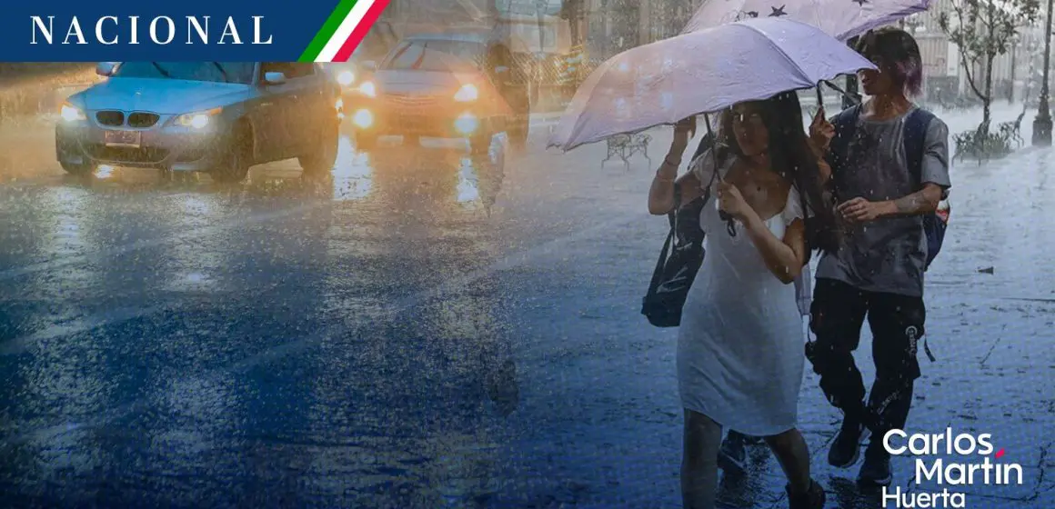 Habrá lluvias intensas en estados del centro y sur del país