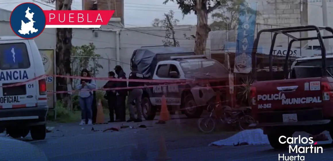 Motociclista pierde la vida en trágico accidente en la carretera federal Puebla-Atlixco