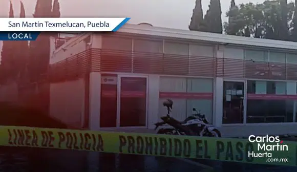 Nuevo robo a sucursal de Compartamos Banco en Texmelucan
