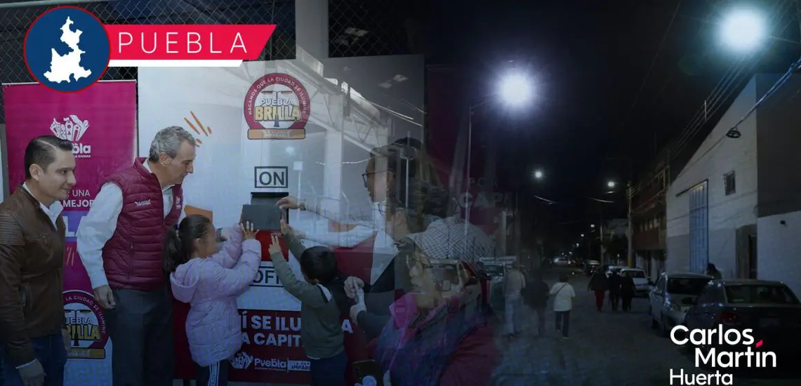 Puebla Brilla: San Ramón Castillotla renueva su alumbrado público