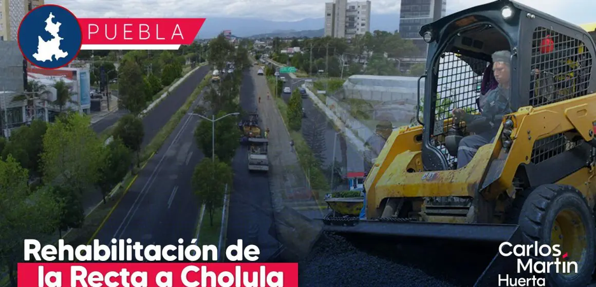 Rehabilitación de la Recta a Cholula y nuevas ciclopistas inician la próxima semana