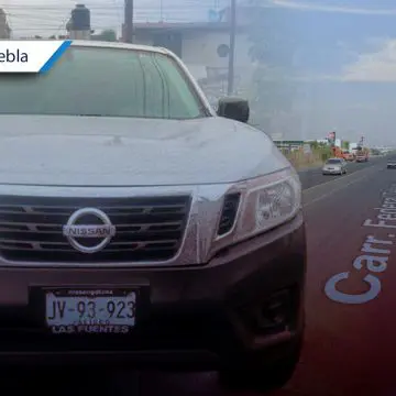 Roban camioneta en la carretera federal Puebla-Tehuacán