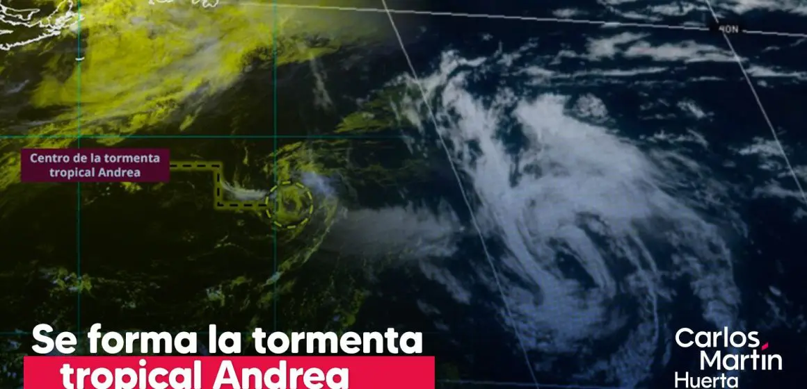 Se forma la tormenta tropical Andrea en el Atlántico