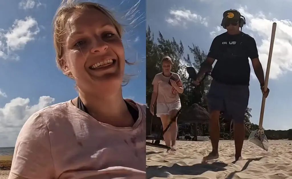 Turista inglesa recupera anillo perdido gracias a un mexicano y su detector de metales 1 Turista inglesa recupera anillo perdido gracias a un mexicano y su detector de metales