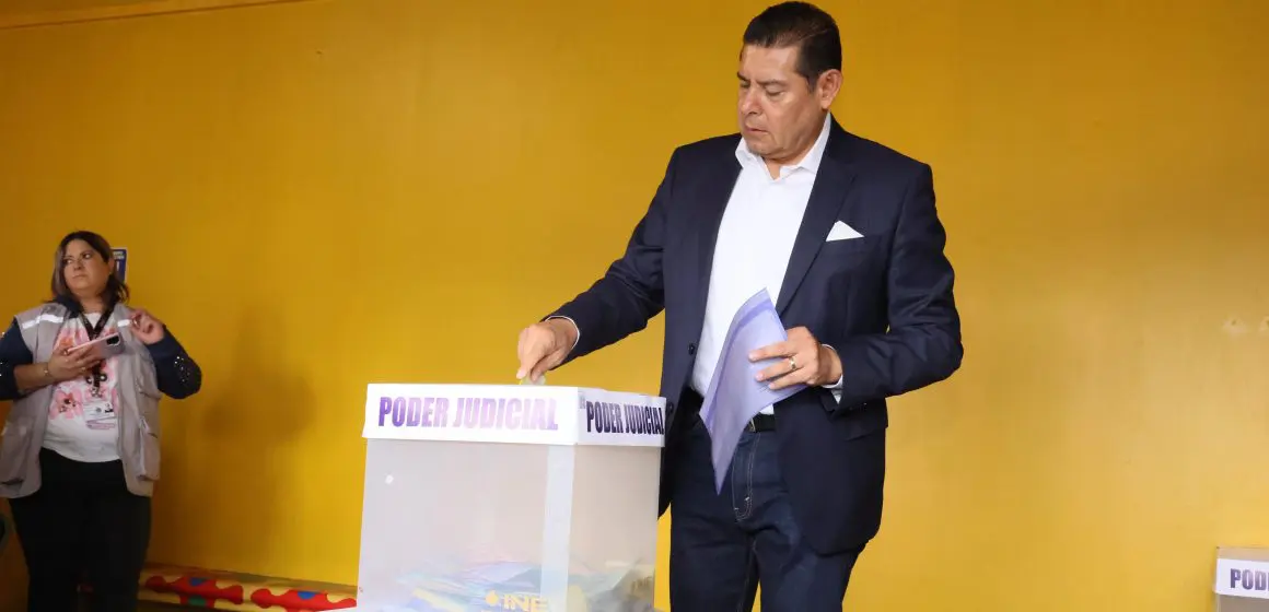 El gobernador Alejandro Armenta llama a votar libremente por el Poder Judicial