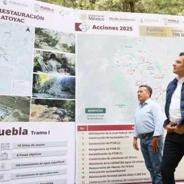 Gobierno de Puebla y CONAGUA impulsan acciones para rescatar el nacimiento del Río Atoyac
