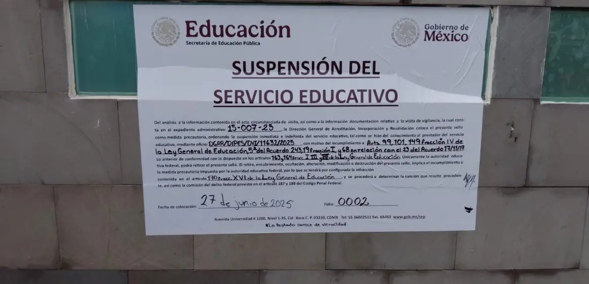 Universidad Cuauhtémoc Puebla: Suspensión temporal de clases por procedimiento SEP