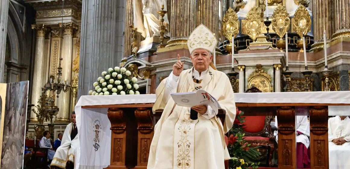 Arzobispo de Puebla: El Espíritu Santo guía a la iglesia y ora por víctimas de la violencia