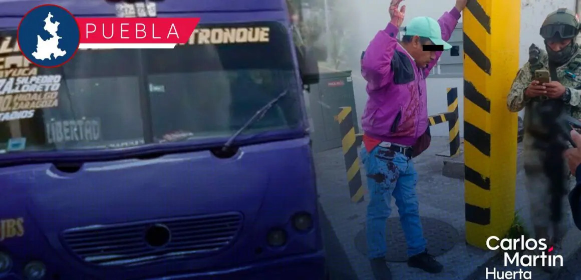 Balean a pasajero tras oponerse a asalto a unidad de la Ruta los Morados frente a Plaza Loreto