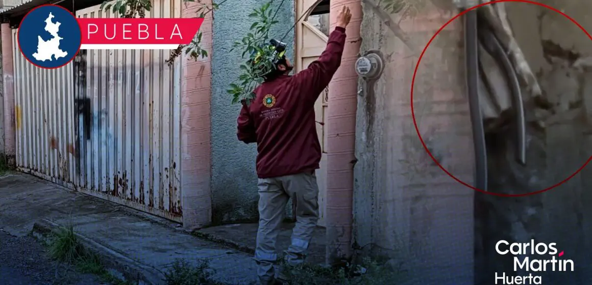 Delincuentes provocan fuga de gas tras robarse tubería de casa de San Isidro Castillotla