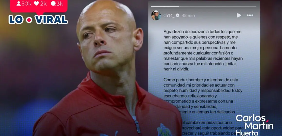 “Chicharito” Hernández ofrece disculpas por comentarios machistas