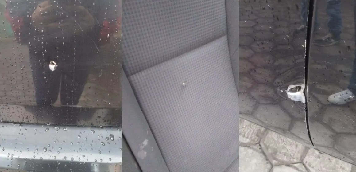 Confunden a pareja y le disparan: agentes estatales balean vehículo por error en Puebla