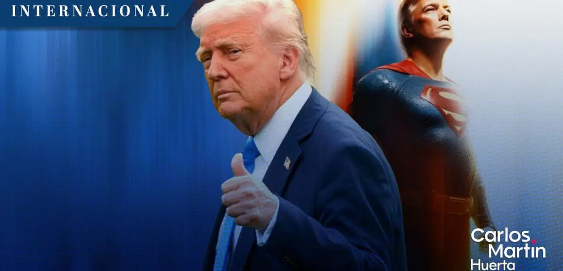 ¿Superman Trump? La Casa Blanca publicó la imagen como “símbolo de esperanza”