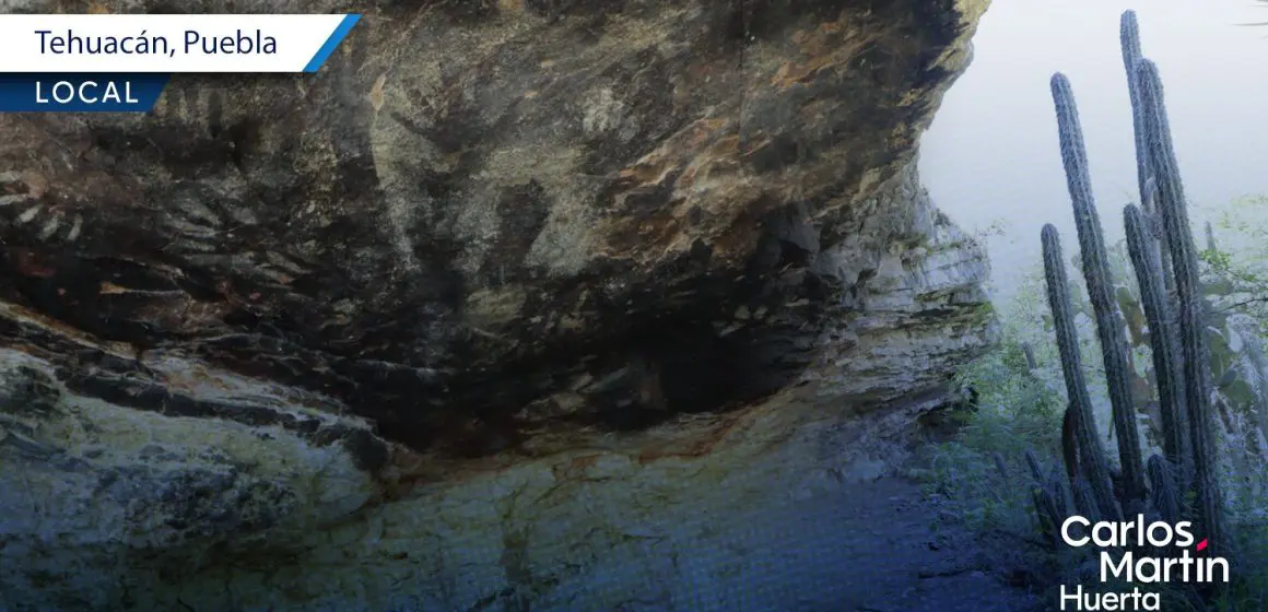 Encuentran posibles pinturas rupestres de 10 mil años de antigüedad en Coapan, Tehuacán