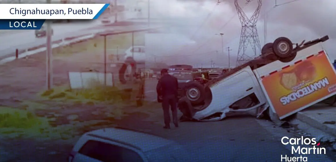 Fatal accidente en entronque de Chignahuapan; un fallecido y seis heridos