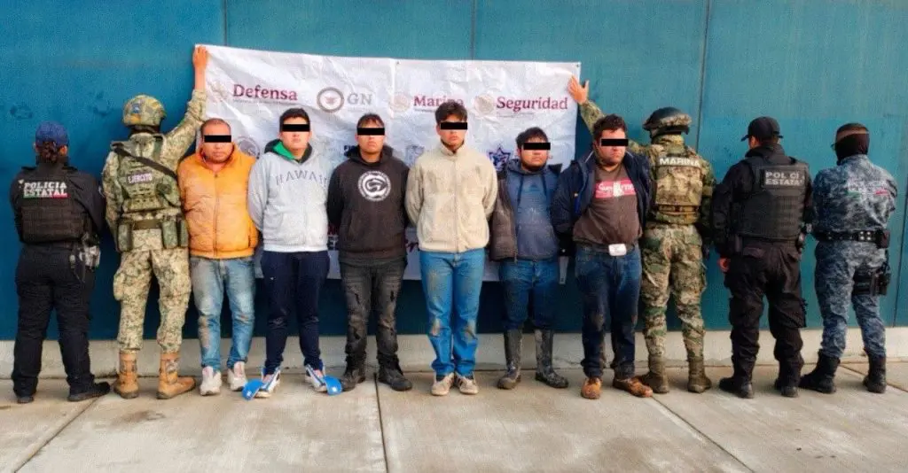 Confirma SSP detención de 6 huachigaseros en Coronango 1 Huachigaseros detenidos Coronango 1