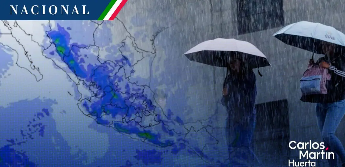 Monzón mexicano y sistemas de baja presión traen tormentas a casi todo el país
