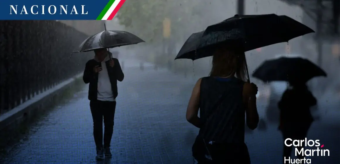 Lluvias intensas afectarán gran parte de México