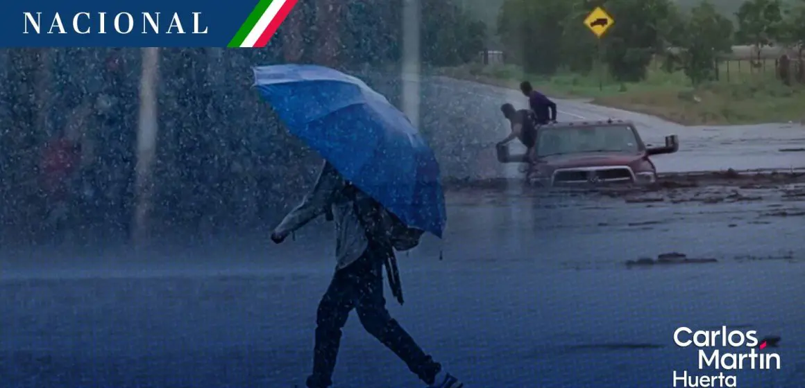 Alerta por lluvias en gran parte de México