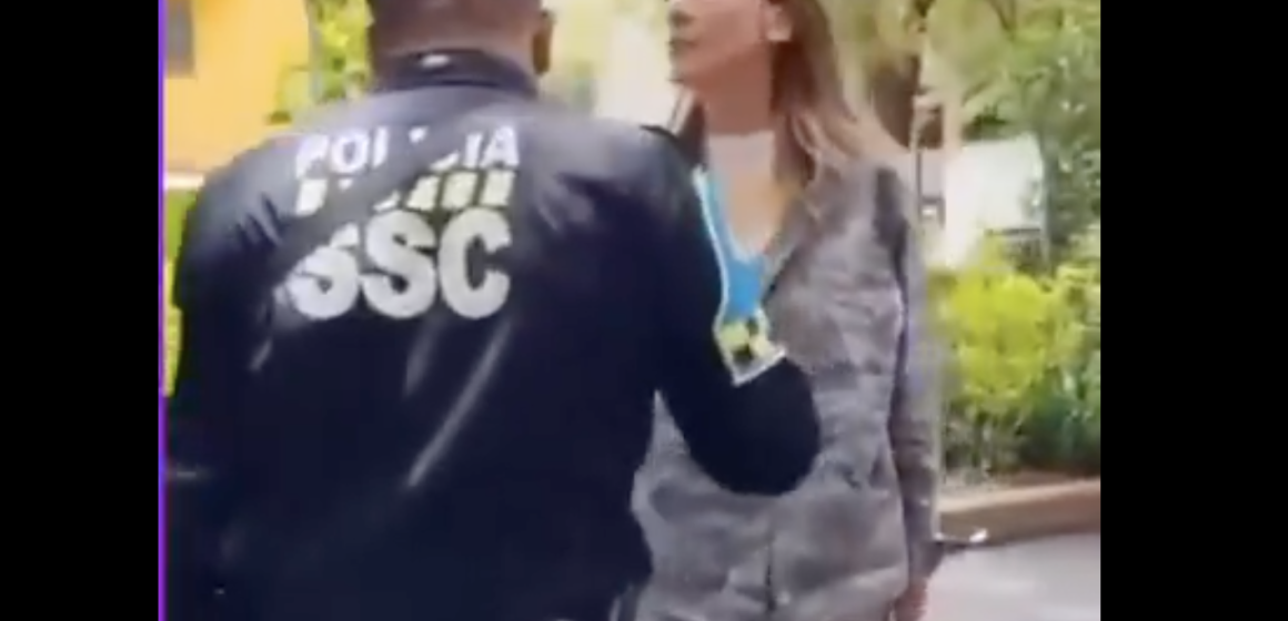 Mujer argentina en CDMX lanza insultos racistas a policía en video viral