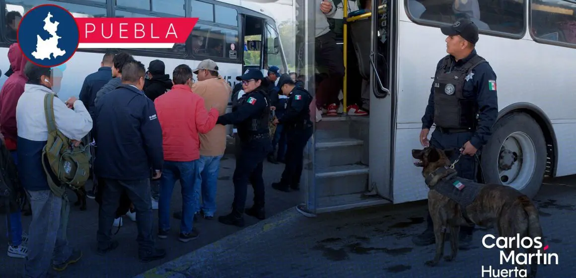 Operativo Transporte Seguro en Puebla: Más de 6,500 unidades revisadas para garantizar la seguridad
