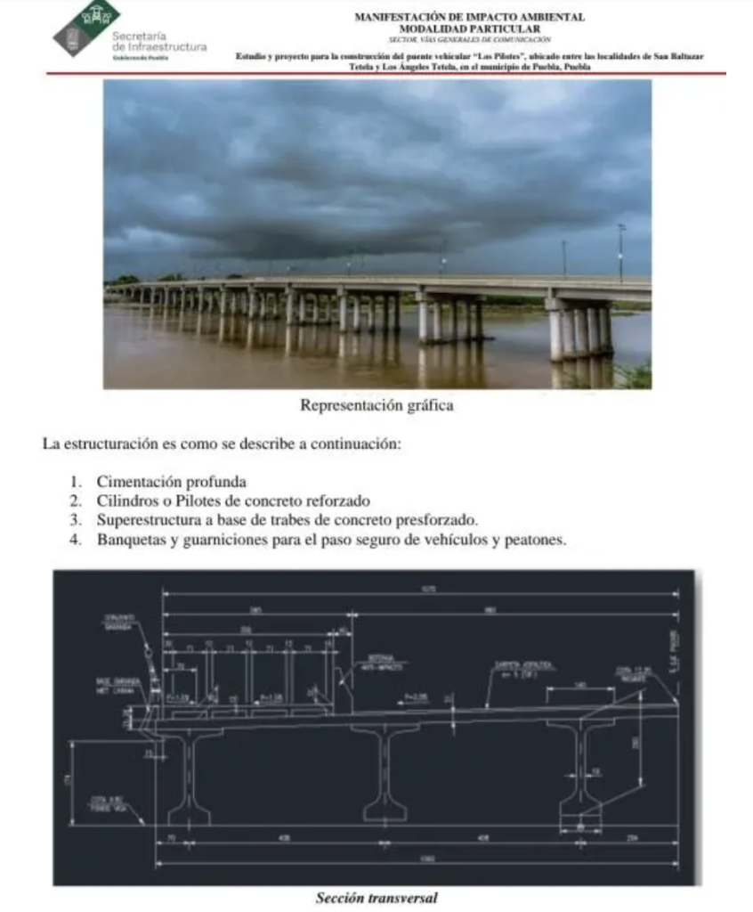 Puente de La Panga en Valsequillo: Avances y detalles del proyecto 2 Proyecto puente La Panga Valsequillo