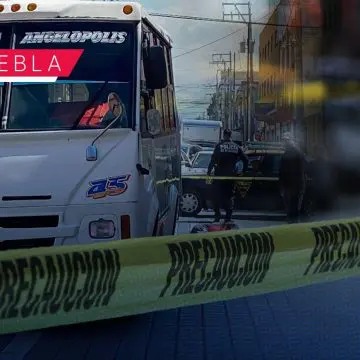 Ruta azteca atropella a abuelito en el Centro Histórico de Puebla