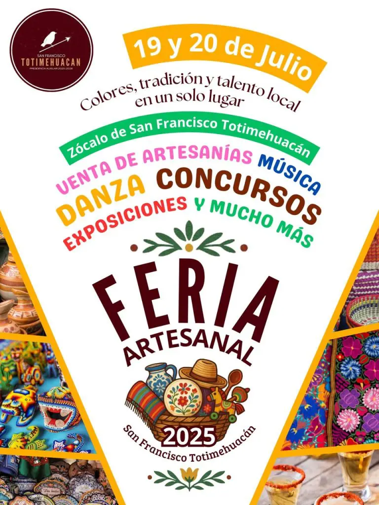 San Francisco Totimehuacan abre sus puertas a la Feria Artesanal y Cultural 2025 1 San Francisco Totimehuacan abre sus puertas a la Feria Artesanal y Cultural 2025