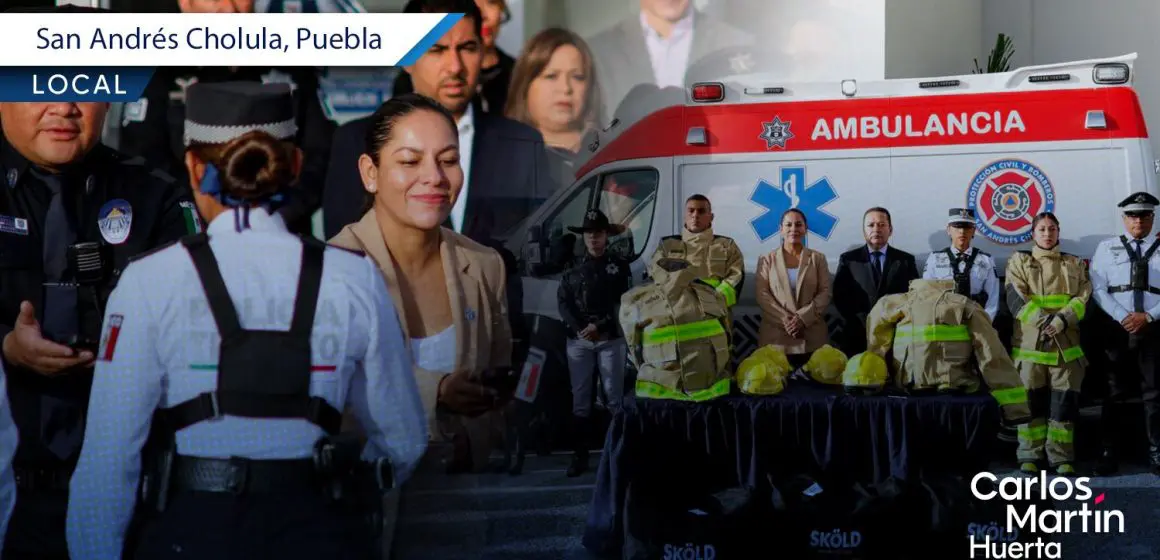 San Andrés Cholula refuerza seguridad pública con tecnología y equipo estratégico