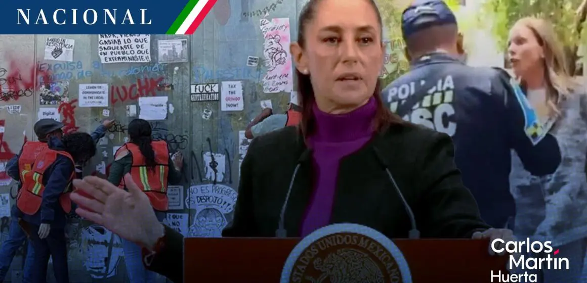 Sheinbaum condena muestra xenofóbicas y clasismo tras protestas contra gentrificación   
