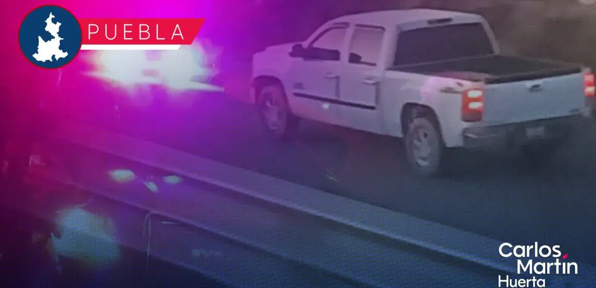Usan patrulla falsa para intentar asaltar tráiler en la autopista Puebla-Orizaba