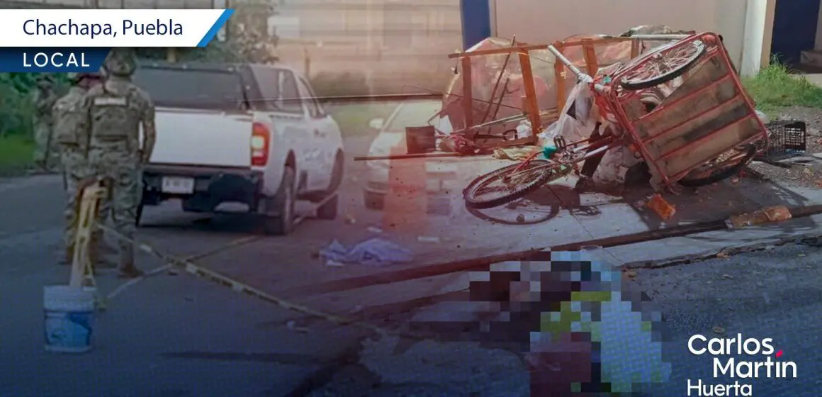 Muere vendedor de chicharrines tras ser atropellado en Chachapa