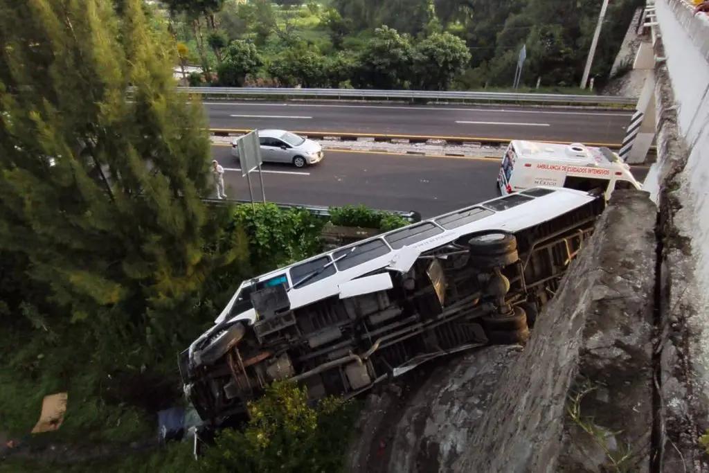 Vuelca transporte de personal en la carretera Tlaxcala-Texmelucan; hay 5 heridos 1 Vuelca transporte de personal en la carretera Tlaxcala-Texmelucan; hay 5 heridos
