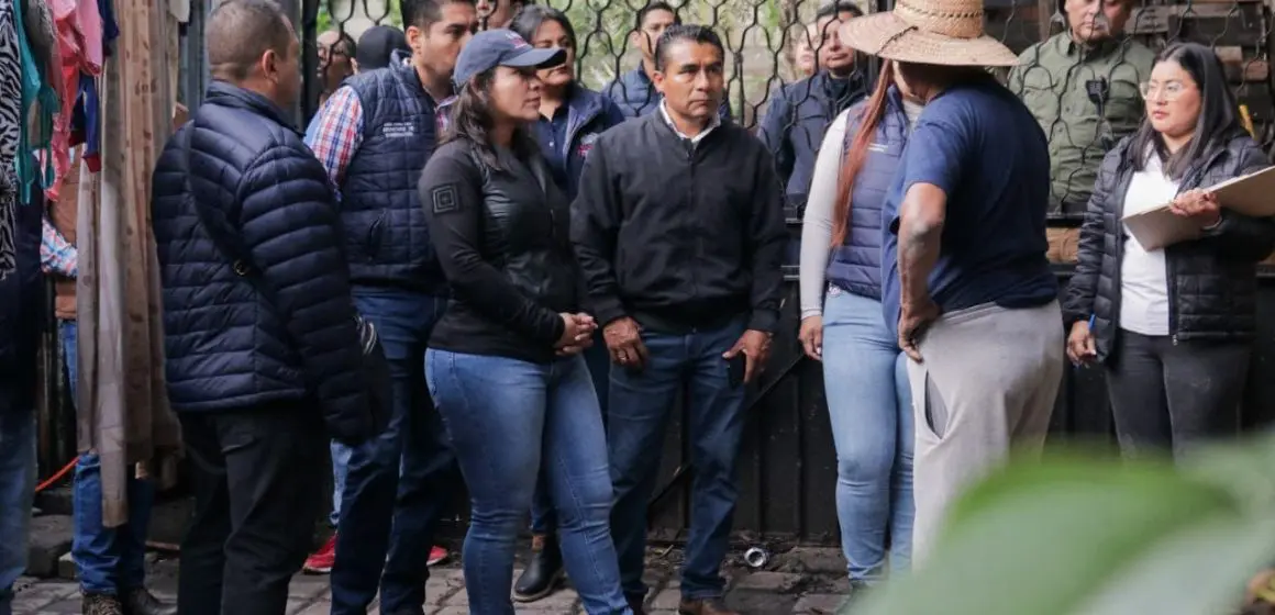 Evalúa Gobierno de San Andrés Cholula zonas afectadas por intensas lluvias
